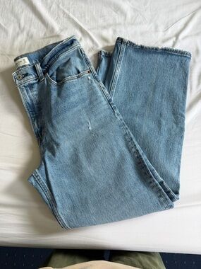 Abercrombie & Fitch Light Wash High-Rise Straight Jeans